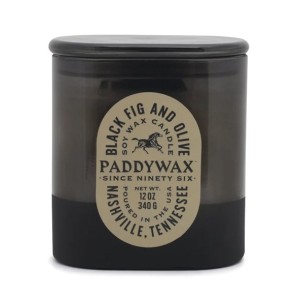 Ароматна соева свещ Падивакс Виста в стъкленица - черна смокиня и маслина